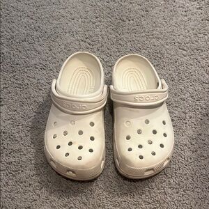 CROCS White Sandals with Perforated Design
